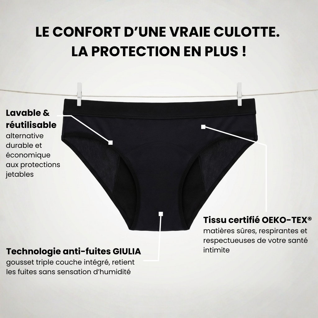 Culottes d'incontinence - Ultra Absorbante (Lot de 3)