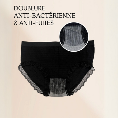 Lot de 7 Culottes Antibactériennes - Noires