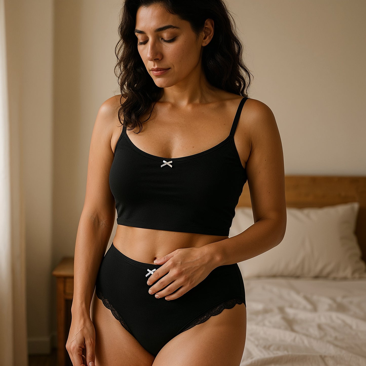 Lot de 7 Culottes Antibactériennes - Noires
