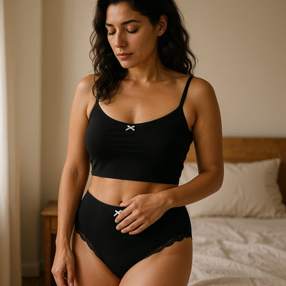 Lot de 7 Culottes Antibactériennes - Noires